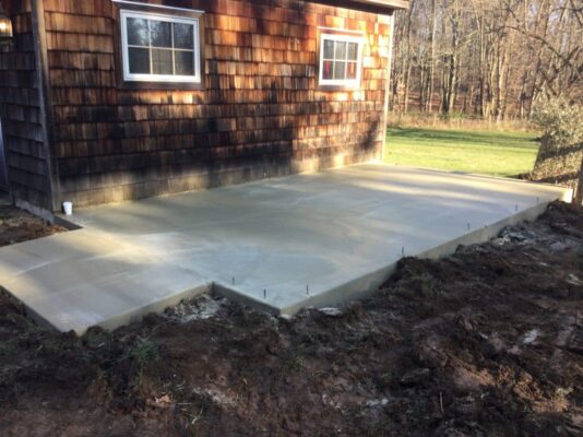 Concrete Shed Foundation in Malvern, PA