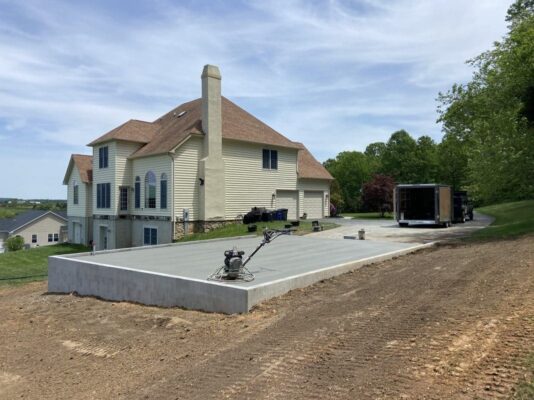 Concrete Garage Foundation in Street, MD