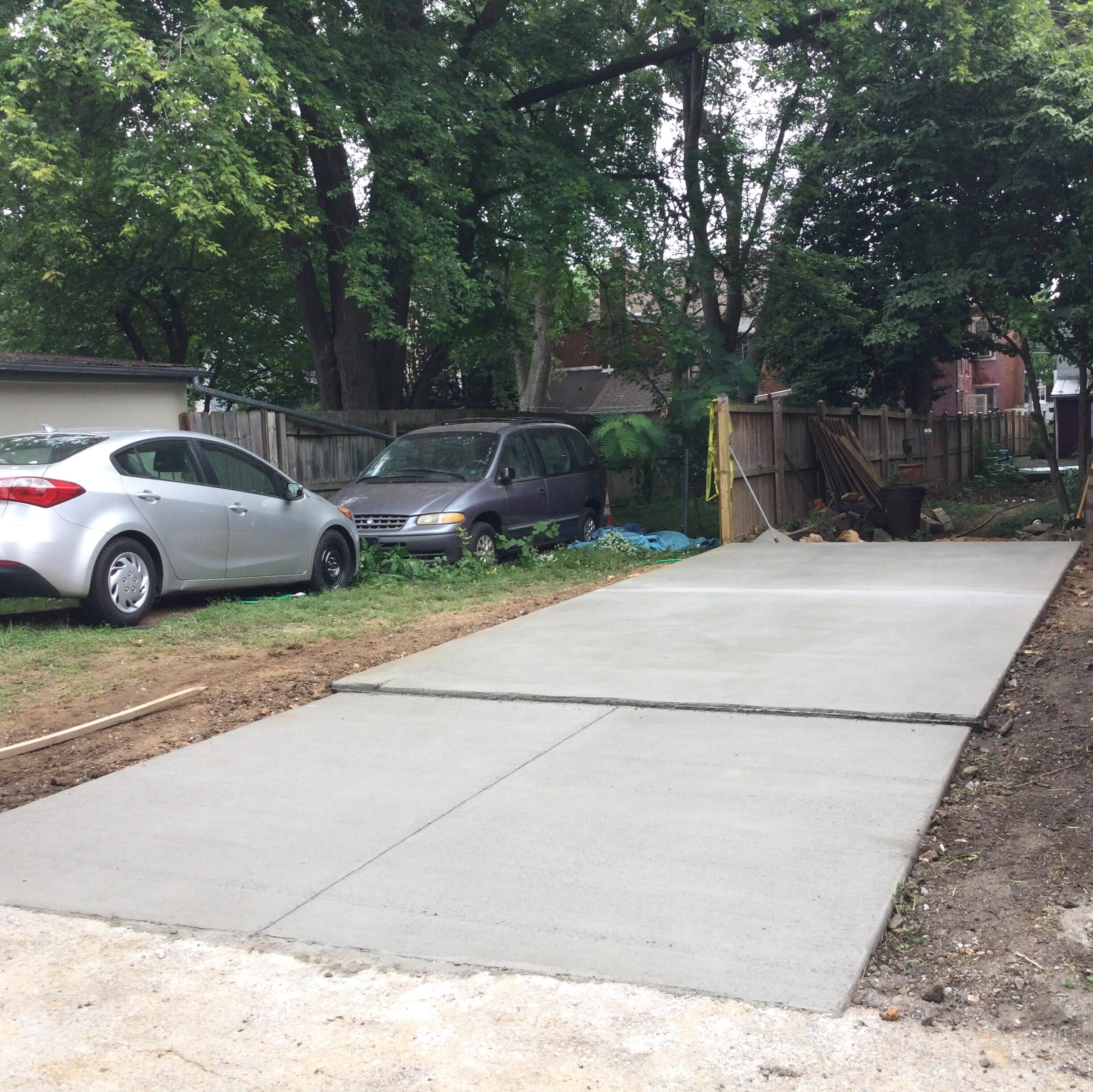 a concrete shed foundation in frederick MD