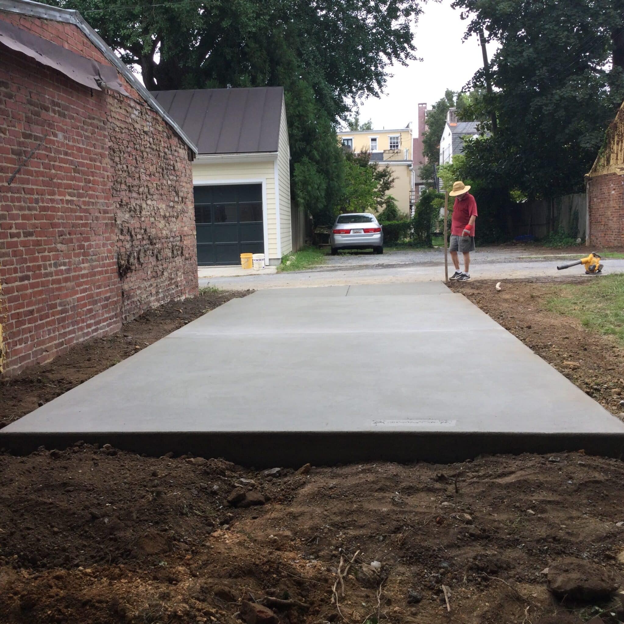 a concrete shed foundation in frederick MD