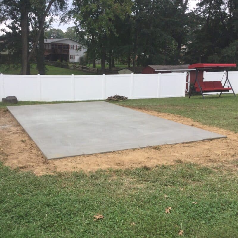 concrete shed foundation cost