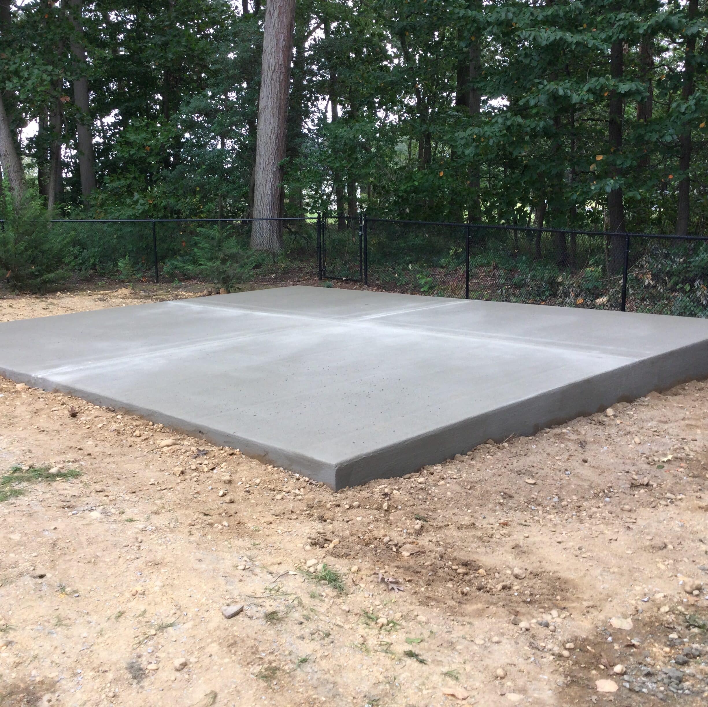 a concrete shed foundation in mullica hill NJ