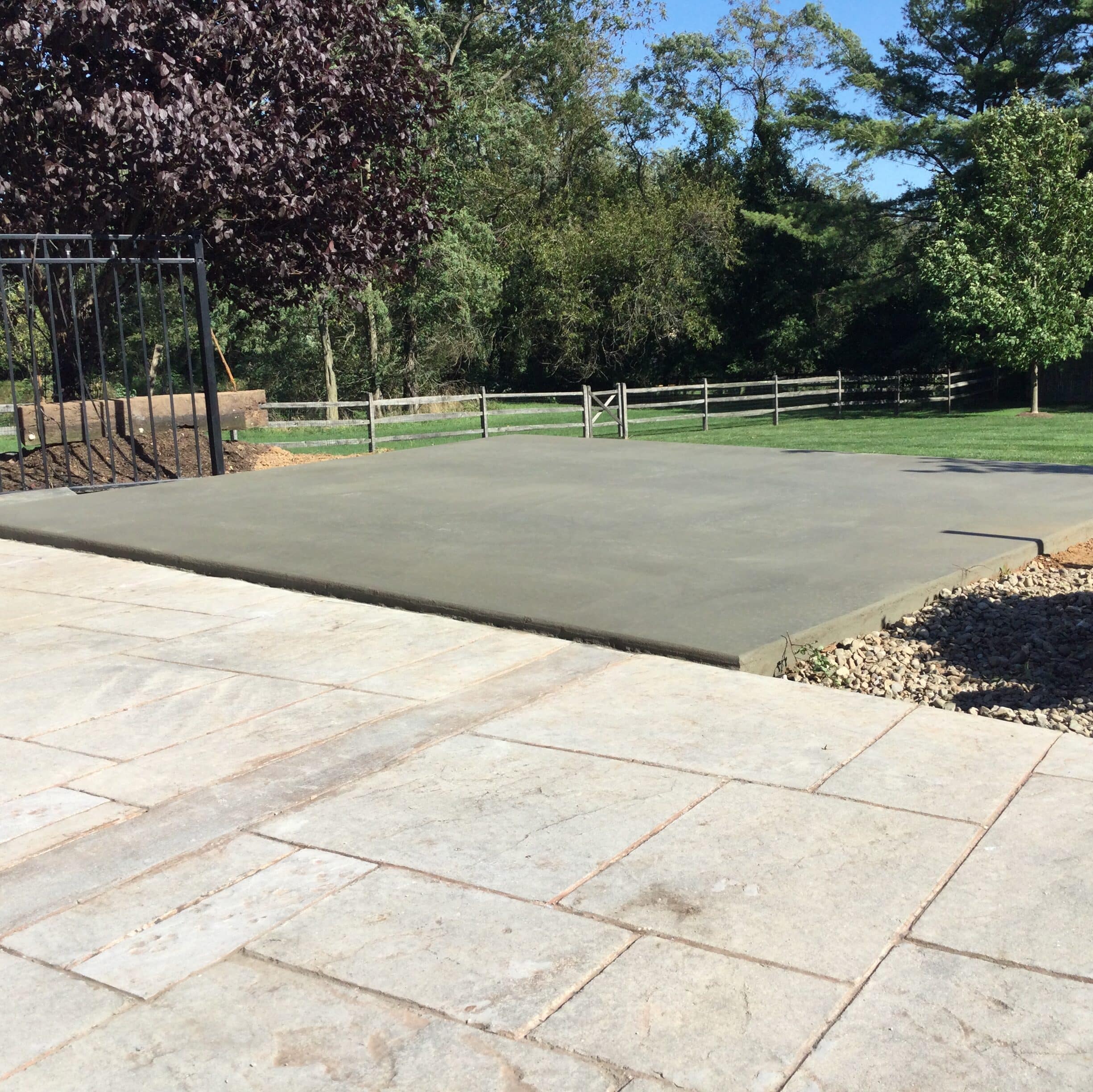 a concrete pool house foundation in blue bell PA