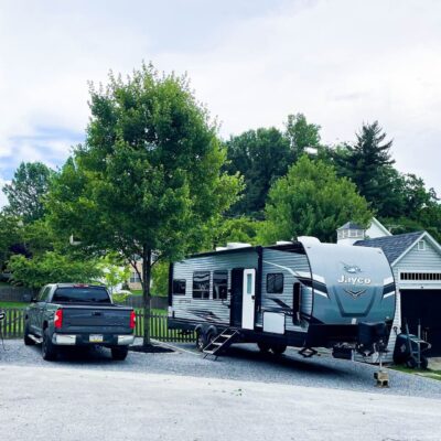 parking gravel pad