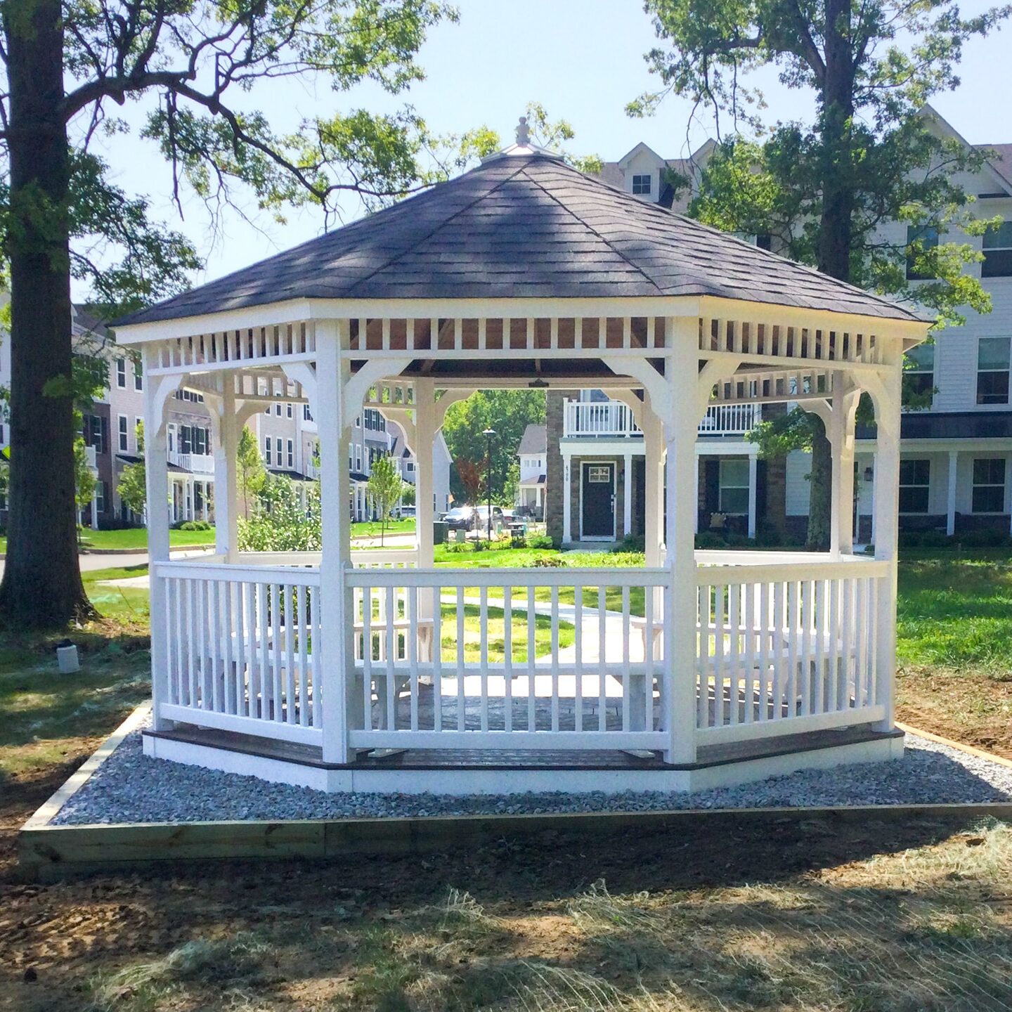 exterior of a gravel foundation for sale