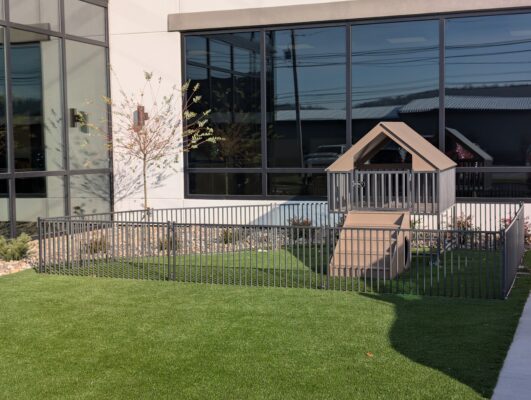 Dog & Pet Turf Display At Site Prep