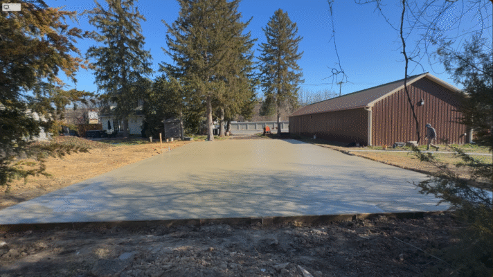 Concrete Pickleball Court In Paradise, PA