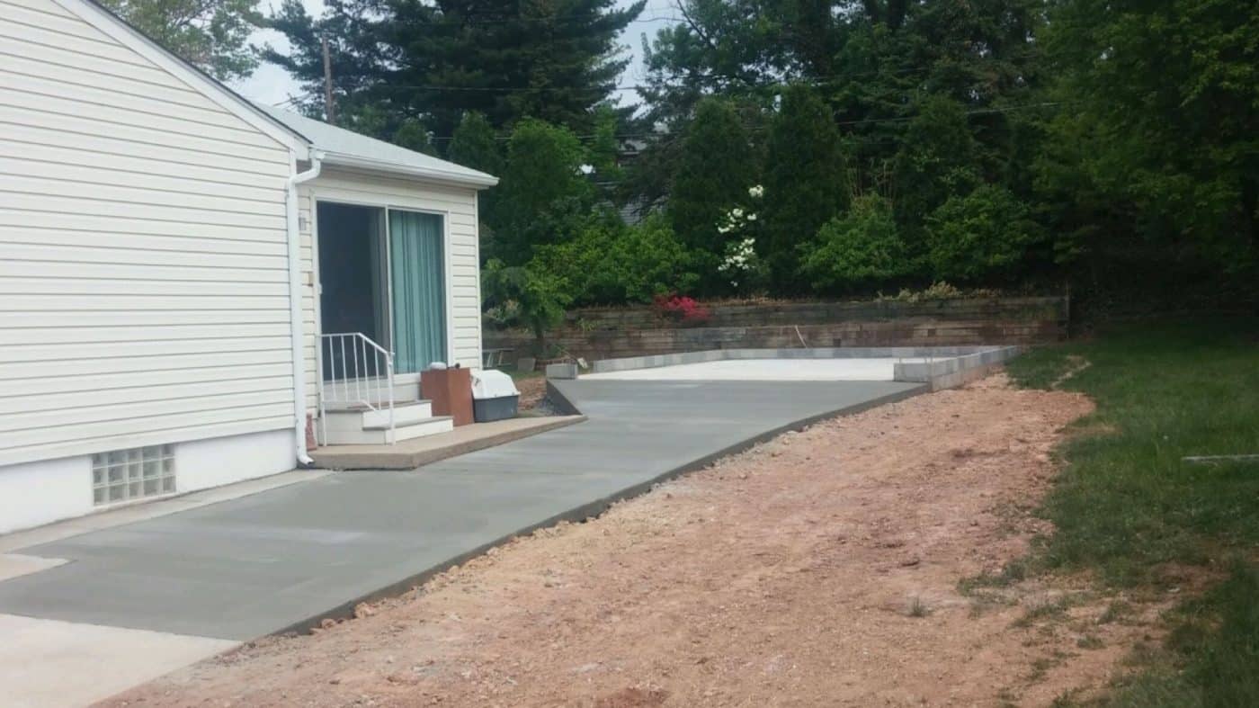 concrete patio
