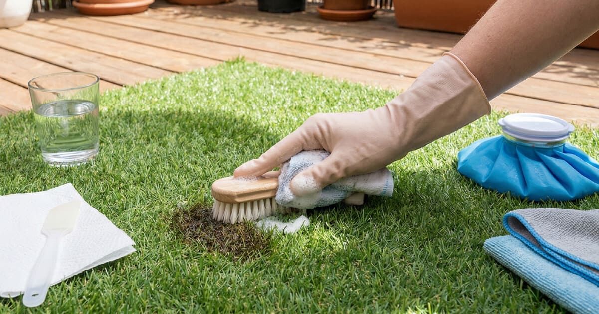 best way to clean turf