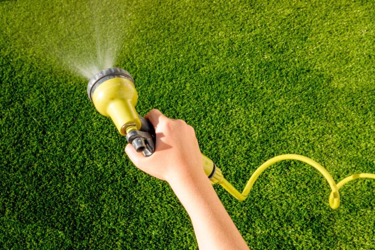how to clean artificial grass