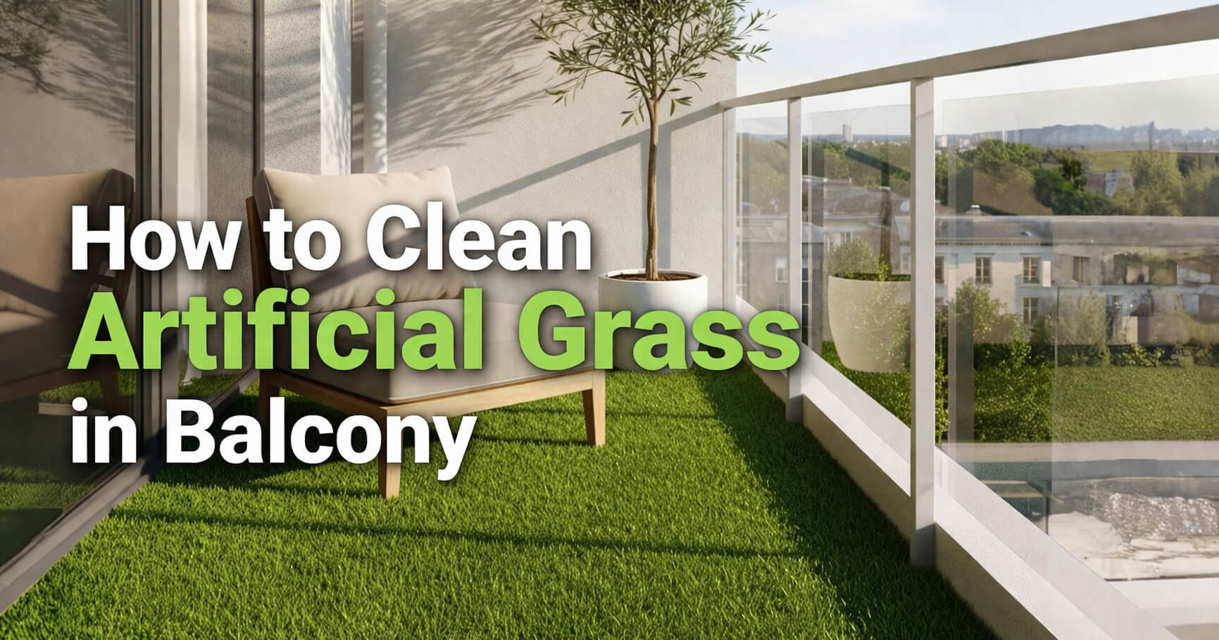 How to Clean Artificial Grass in Balcony