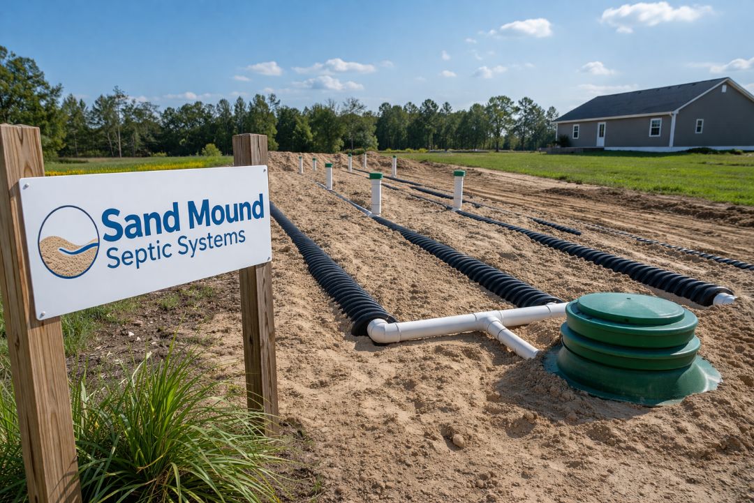 sand mound septic system