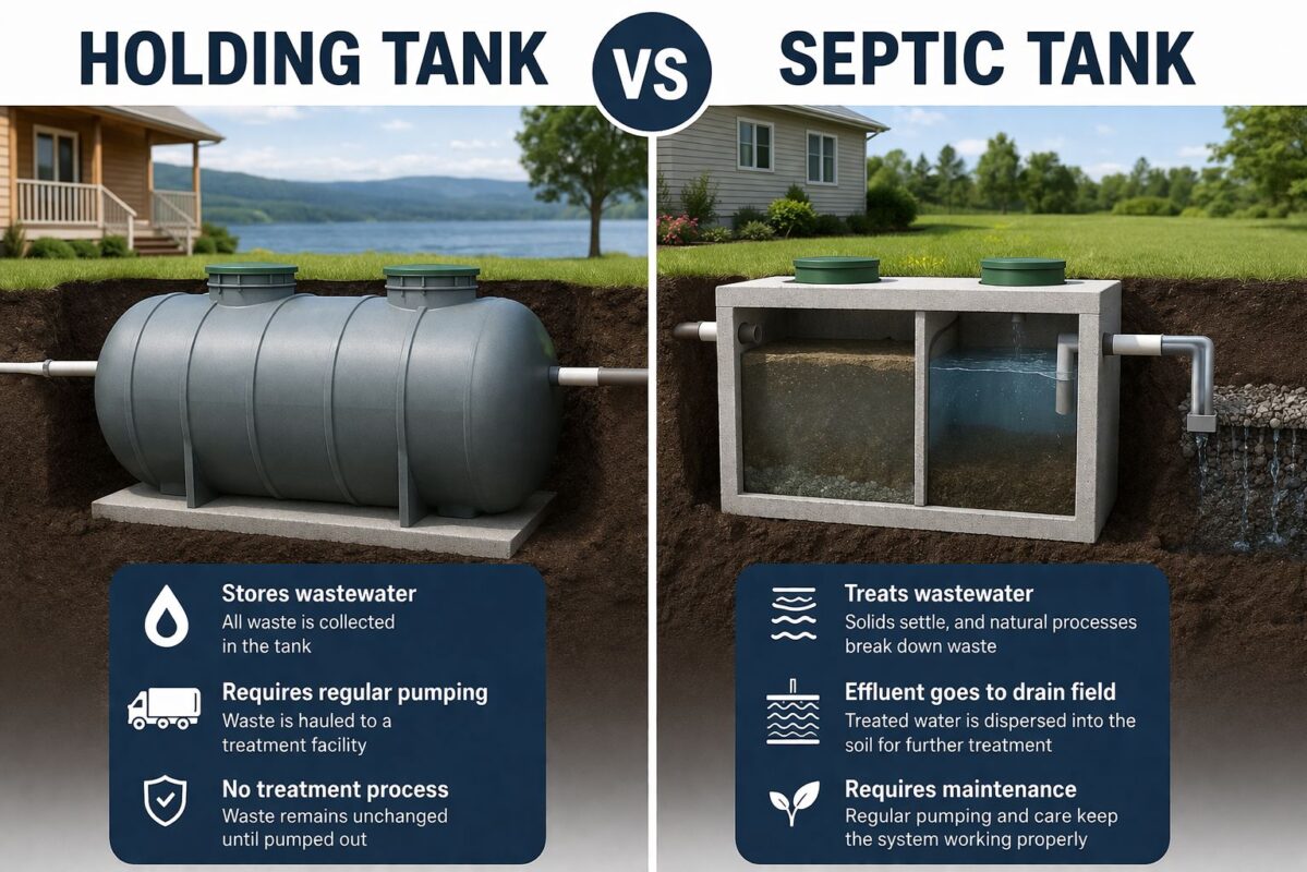 septic tank vs holding tank