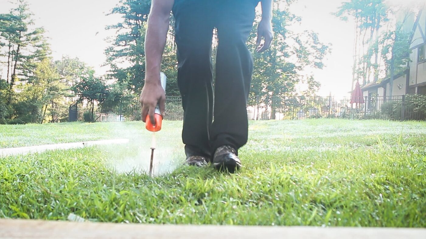 synthetic grass installation