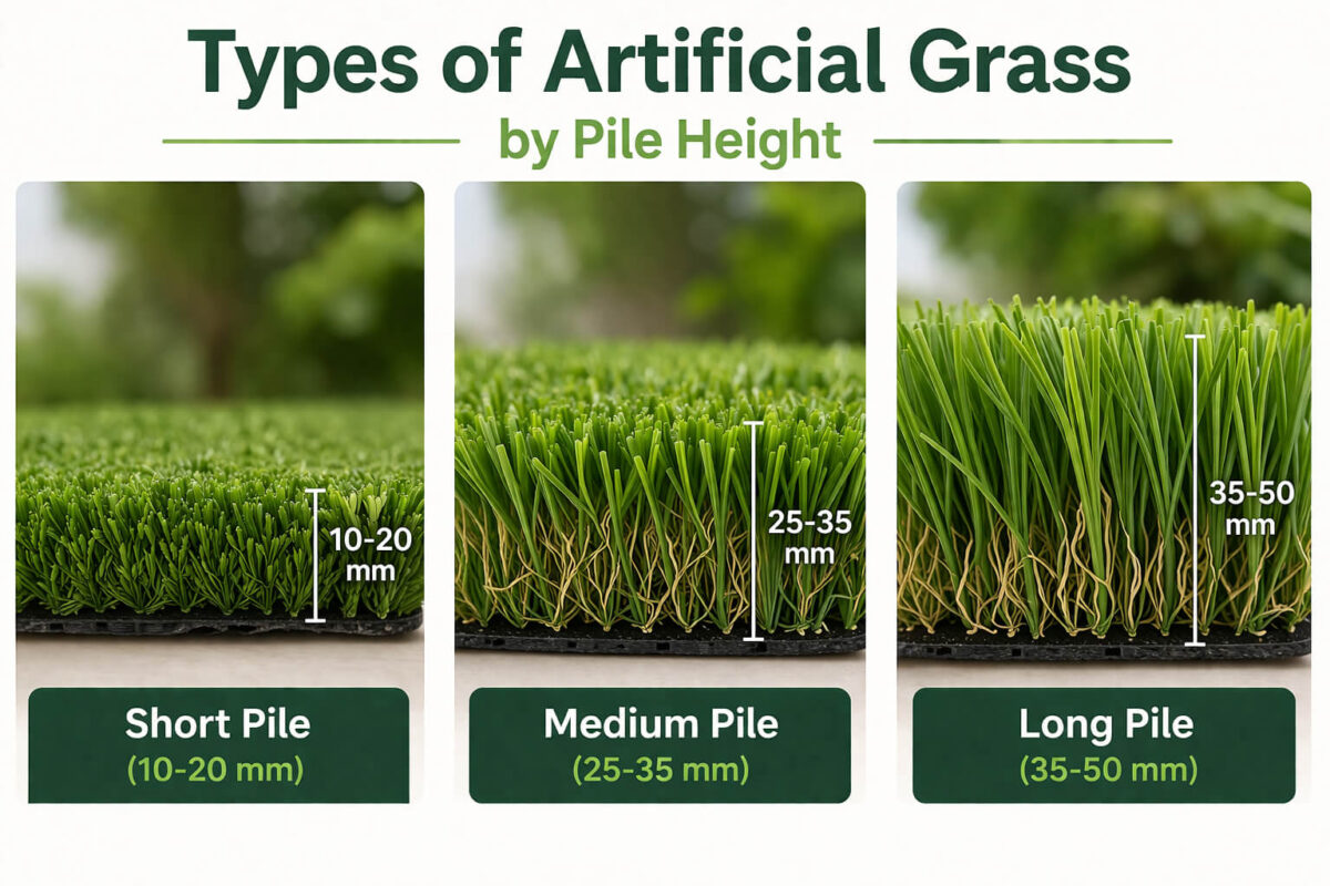 types of fake grass