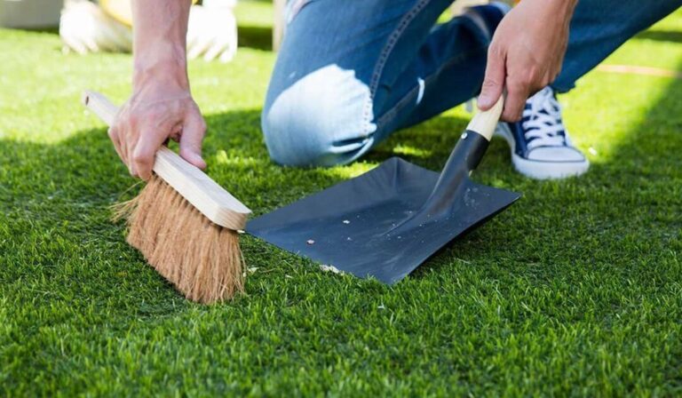 gravel shed foundation maintenance of fake grass