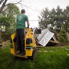 Shed demolition in Connecticut