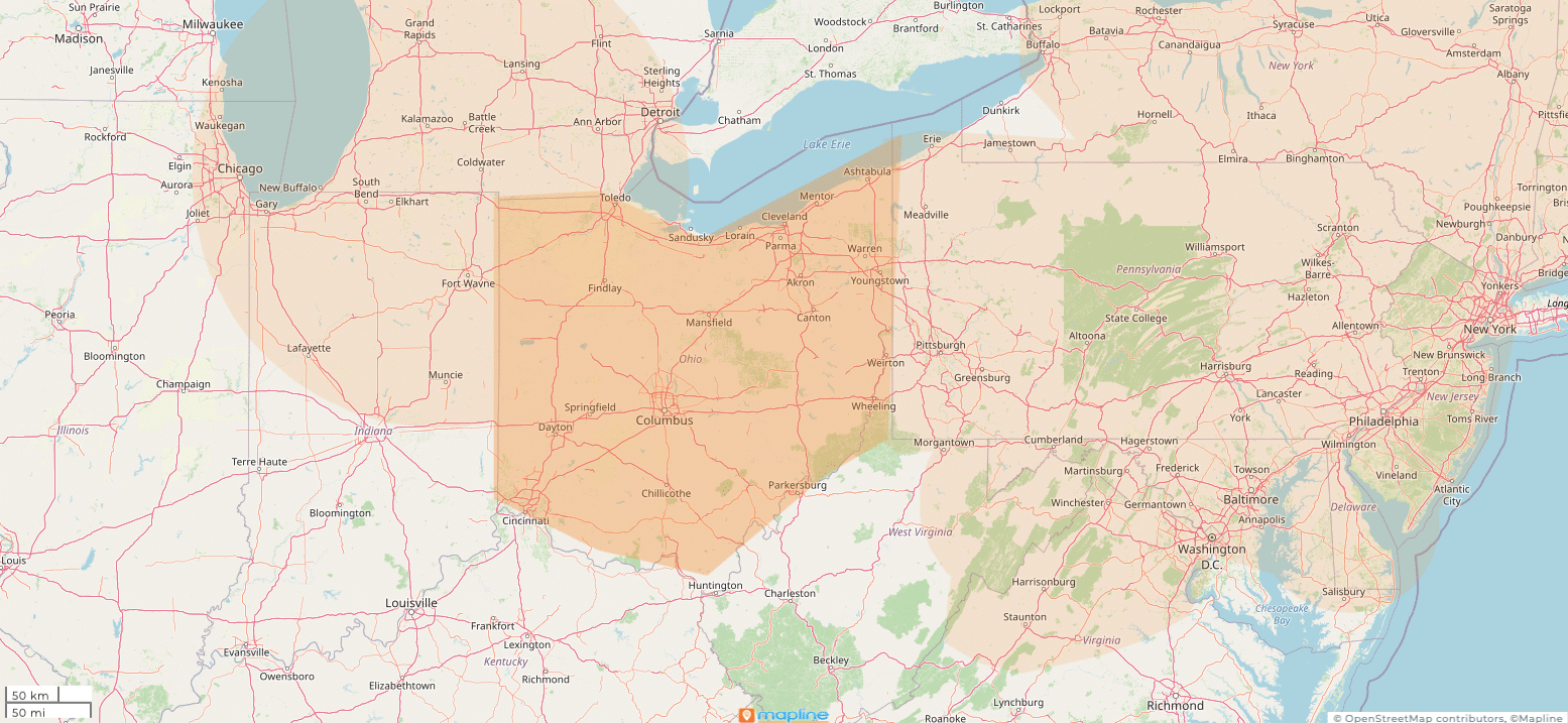 Gap, PA service area for shed pads in Ohio