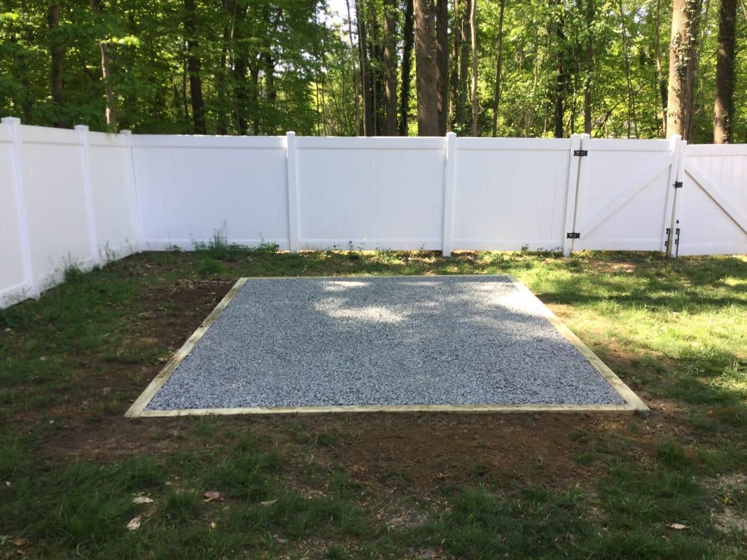 Gravel foundation in VA