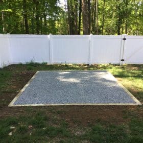 Gravel foundation in VA