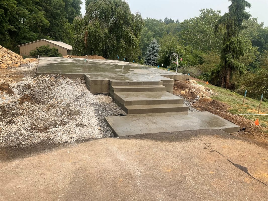 Concrete foundation