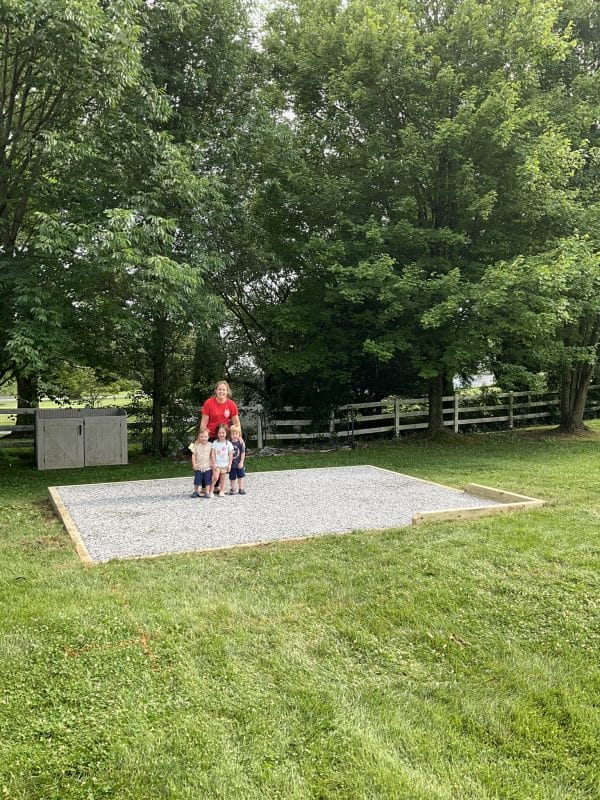 Gravel foundation
