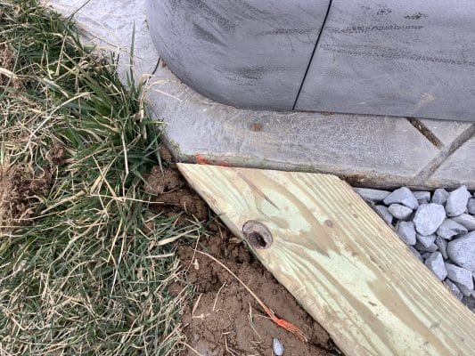 Hot Tub Gravel Foundation In Bethlehem, PA For Chris Crocker