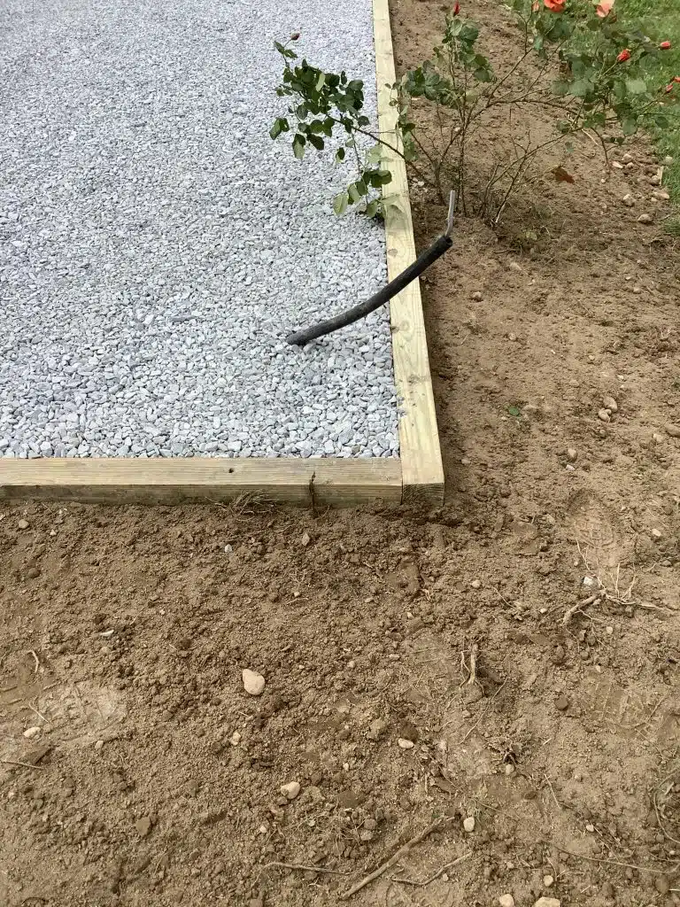 Shed foundation in Earleville, MD