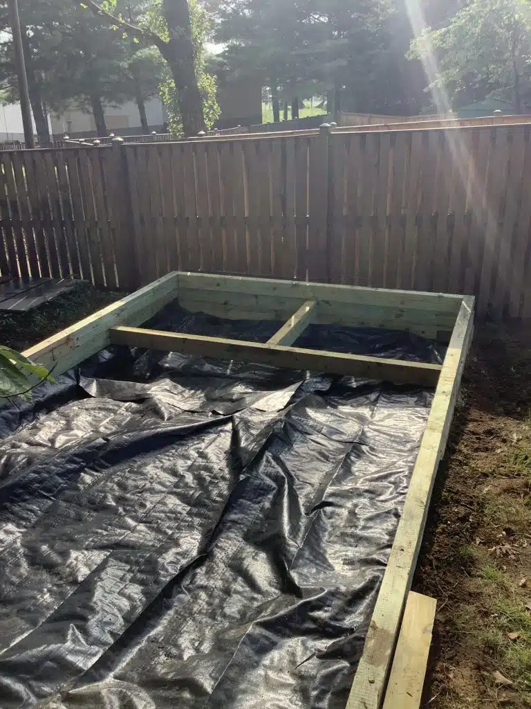 Building a shed foundation in Virginia