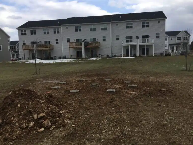 A gravel shed foundation in Downingtown PA