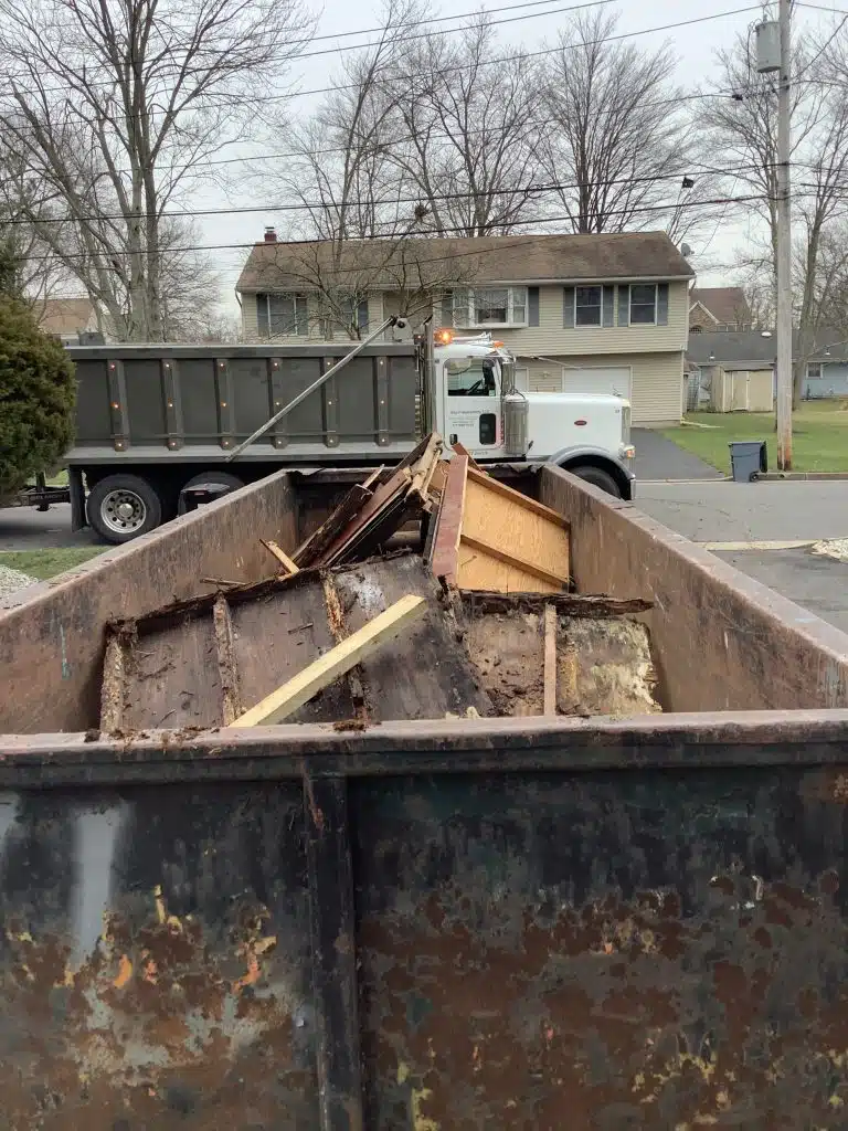 A gravel shed foundation in Piscataway, NJ