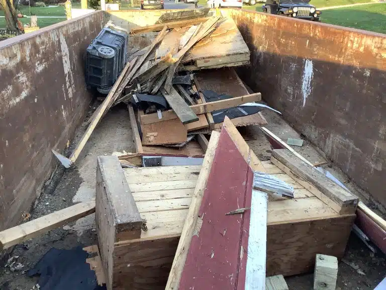 A gravel shed foundation in York, PA