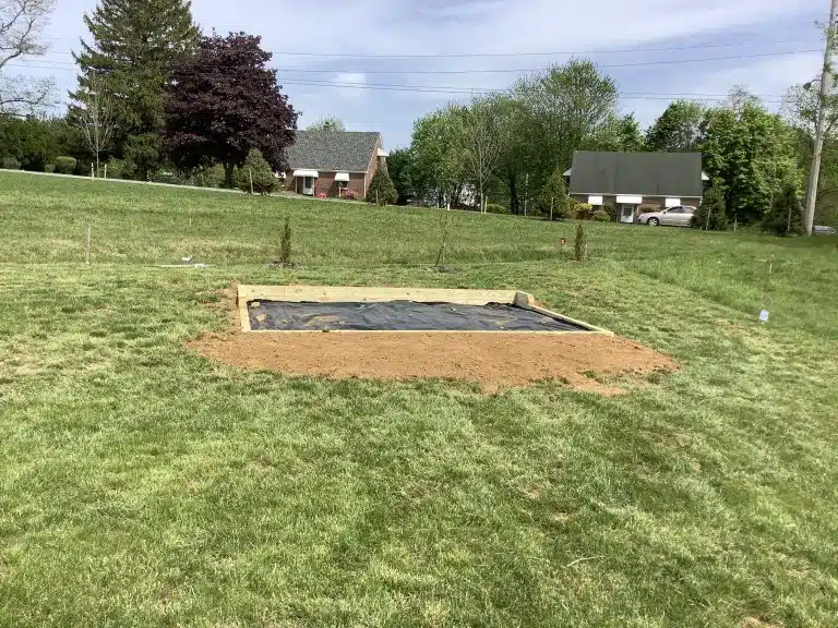 Building a shed foundation in Coatesville, PA