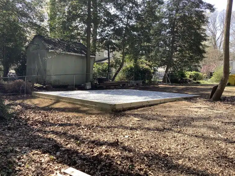 GRAVEL SHED FOUNDATION IN ANNAPOLIS, MD