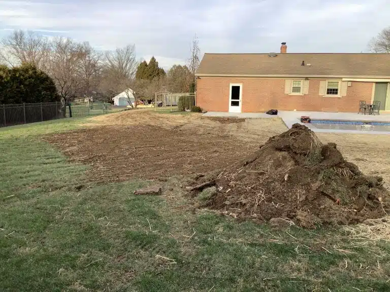 A Pool Equipment Pad foundation in Lansdale, PA