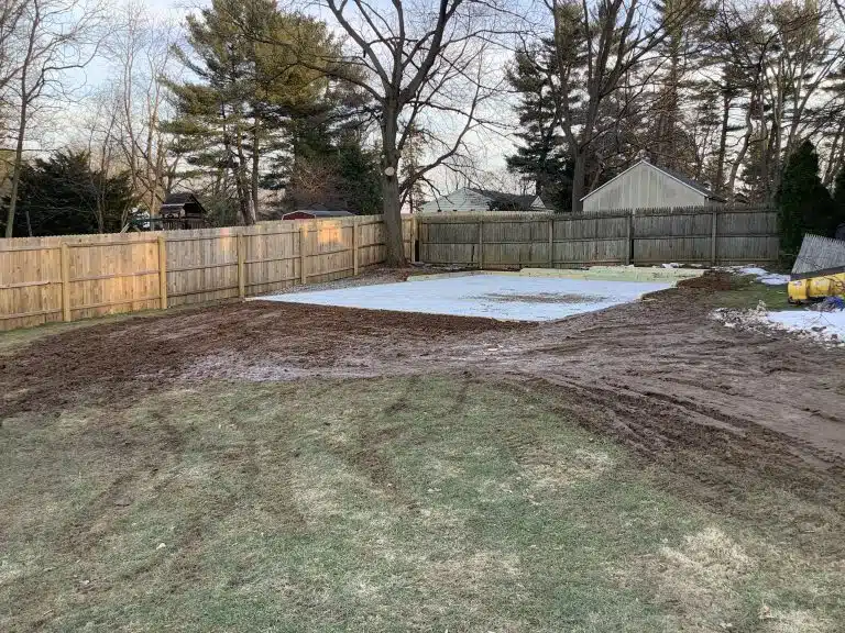 A gravel shed foundation in Berwyn PA