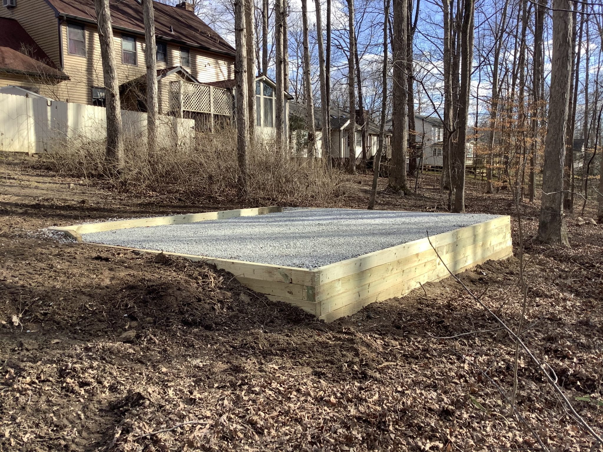 Shed Foundations Built in Virginia Site Preparations LLC