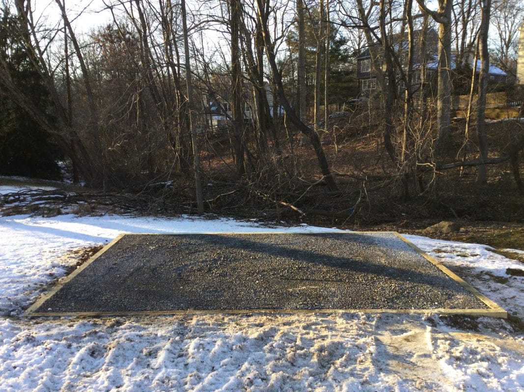 A gravel foundation in North Star DE
