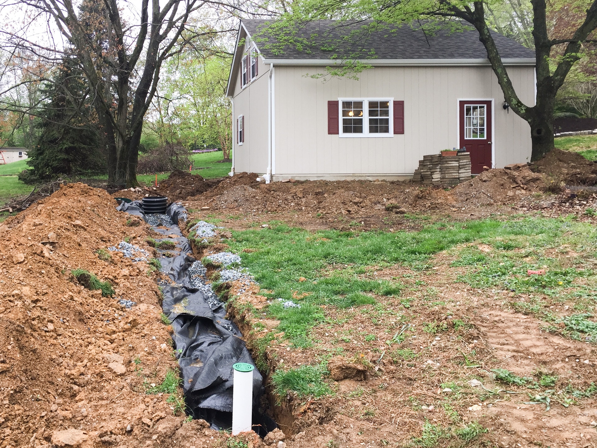 Get a Shed Drainage Solution Installed Control Shed Water Run Off