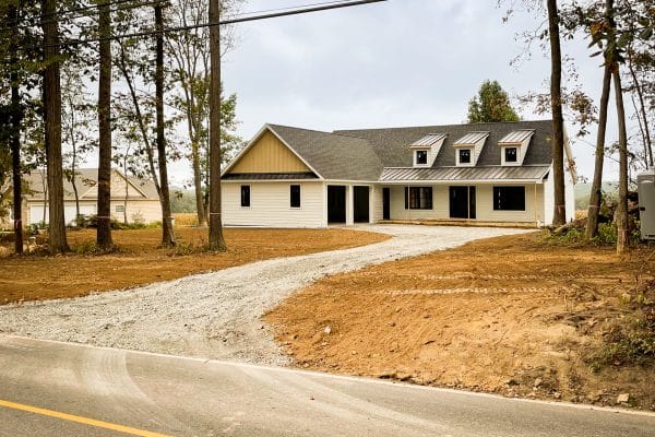 Landscape grading project by a residential excavation contractor in PA, MD, and DE