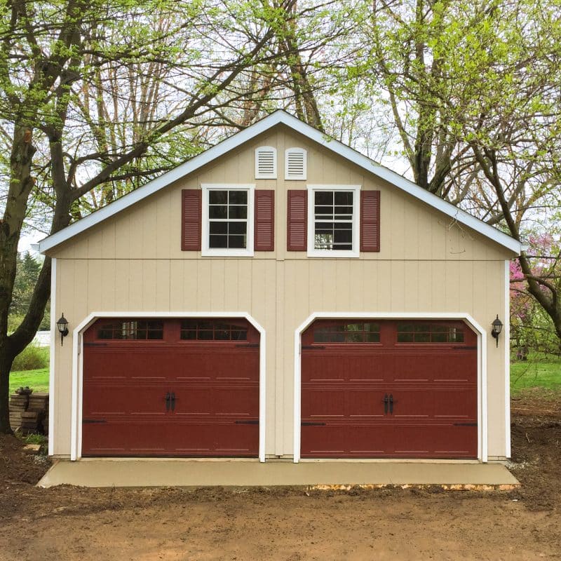 exterior of concrete garage foundation for sale