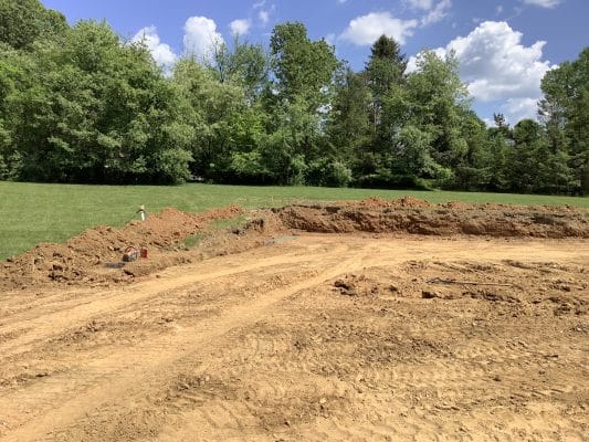 a concrete shed foundation in doylestown PA