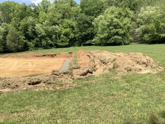 a concrete shed foundation in doylestown PA