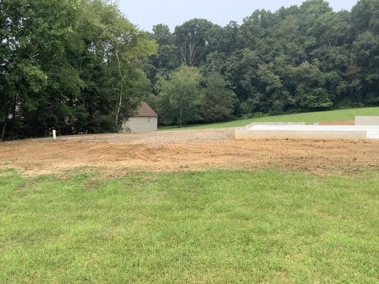 a concrete shed foundation in doylestown PA