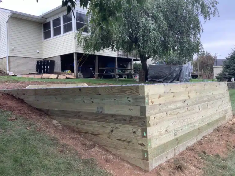 "A gravel shed foundation in Denver, PA"