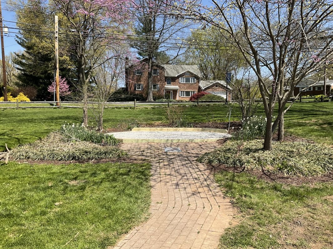 Gravel Gazebo Foundation in Elizabethtown, PA