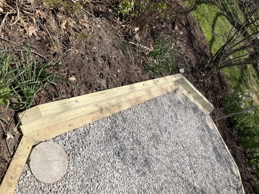 Gravel Gazebo Foundation in Elizabethtown, PA