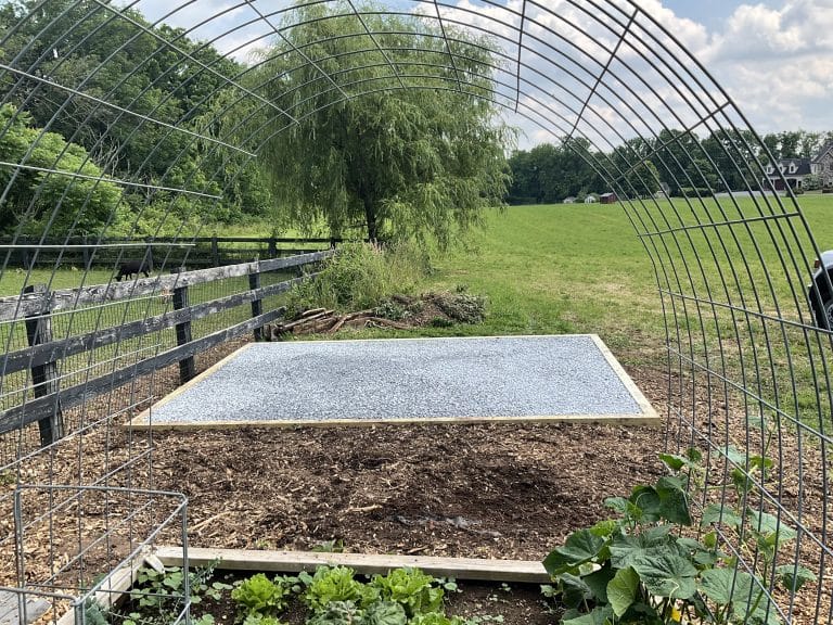 Gravel Shed Foundation in Gap, PA
