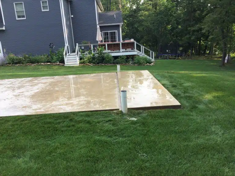 a concrete garage foundation in shrewsbury PA