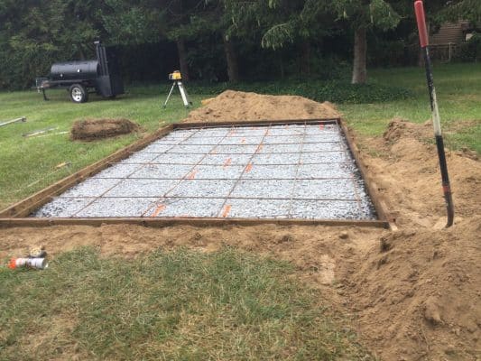 a concrete garage foundation in rehoboth beach DE
